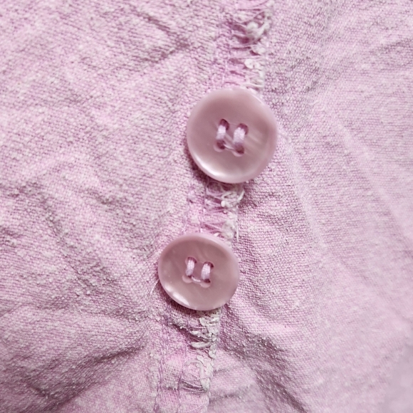 Pink Silk Button-Up Shirt Dress - Picture 9 of 12